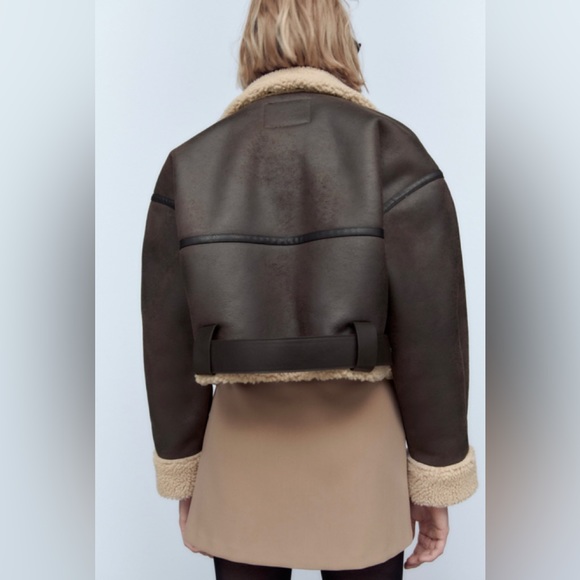 Zara | Jackets u0026 Coats | Zara Double Sided Short Belted Jacket | Poshmark